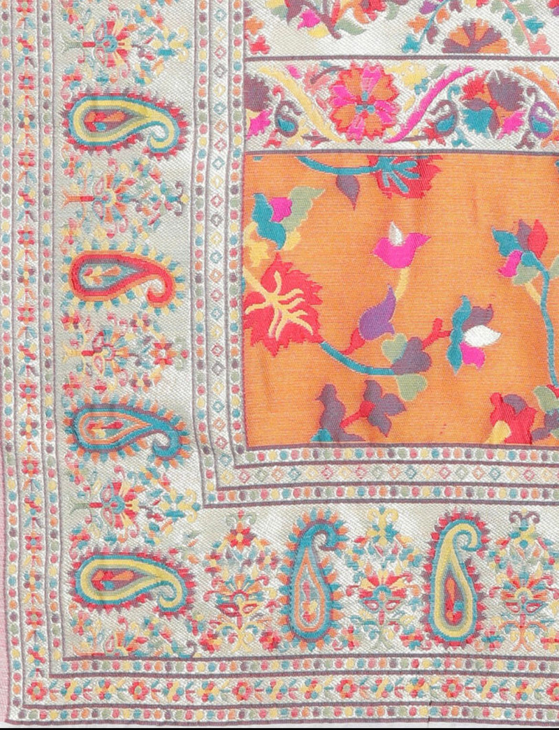 Wedding Special Banarasi Silk Saree with Zari Work white