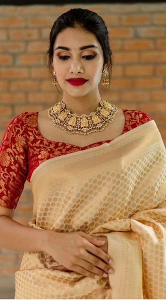 Rich Heritage Lichi Silk Saree with Exclusive Zari Weaving