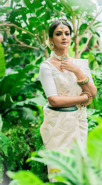 Bridal Special Lichi Silk Saree with Royal Zari