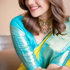 Silk Elegance: Lichi Silk Saree with Zari Work