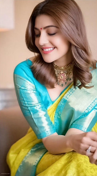 Silk Elegance: Lichi Silk Saree with Zari Work