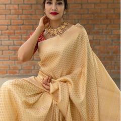 Rich Heritage Lichi Silk Saree with Exclusive Zari Weaving