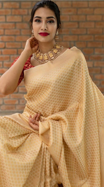 Rich Heritage Lichi Silk Saree with Exclusive Zari Weaving