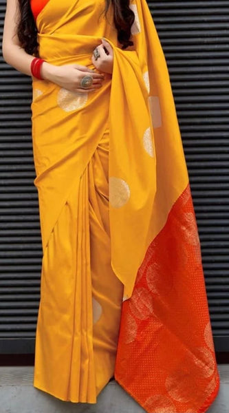 Designer Traditional Lichi Silk Saree with Classic Zari Art