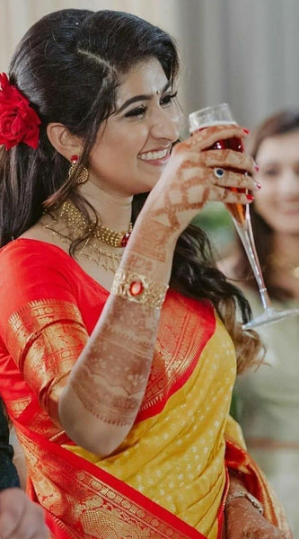 Affordable Luxury Lichi Silk Saree with Stunning Zari Details