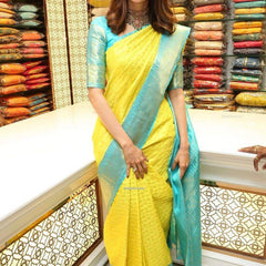 Silk Elegance: Lichi Silk Saree with Zari Work