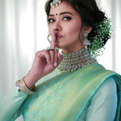 Bridal Silk Saree with Premium Zari Embellishments