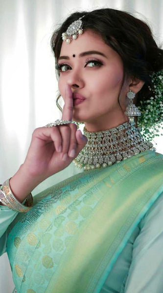 Bridal Silk Saree with Premium Zari Embellishments