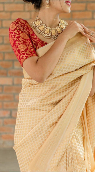 Rich Heritage Lichi Silk Saree with Exclusive Zari Weaving