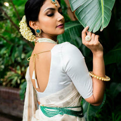 Bridal Special Lichi Silk Saree with Royal Zari