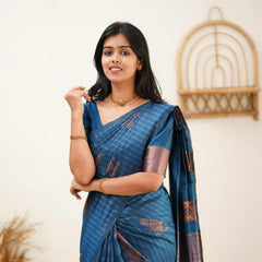 Designer Banarasi Silk Saree for Party & Festive rama Saree