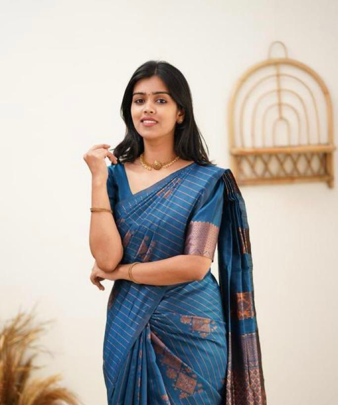 Designer Banarasi Silk Saree for Party & Festive rama Saree