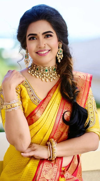 Soft and Elegant Lichi Silk Saree with Classic Zari Work
