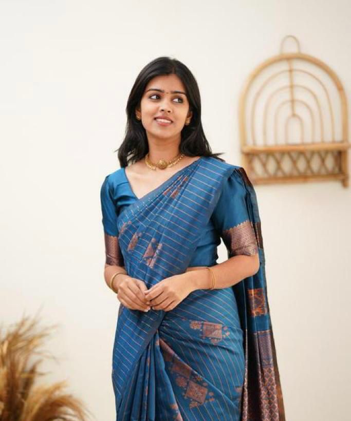 Designer Banarasi Silk Saree for Party & Festive rama Saree