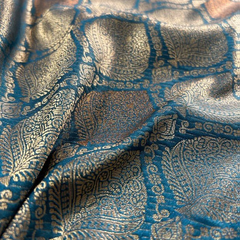 Sumptuous Black Soft Silk Saree With Imbrication Blouse Piece