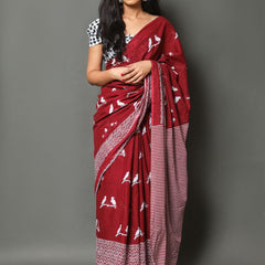 Designer Banarasi Silk Saree with Heavy Brocade Work