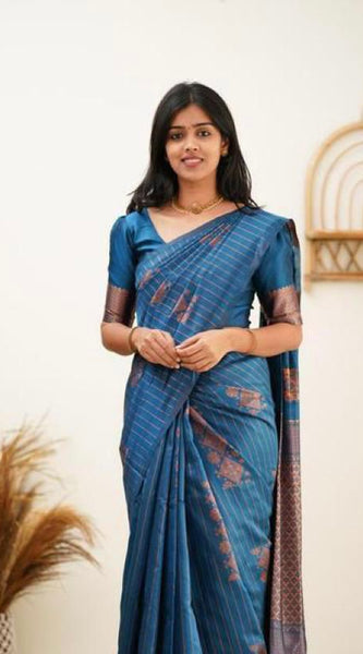 Designer Banarasi Silk Saree for Party & Festive rama Saree