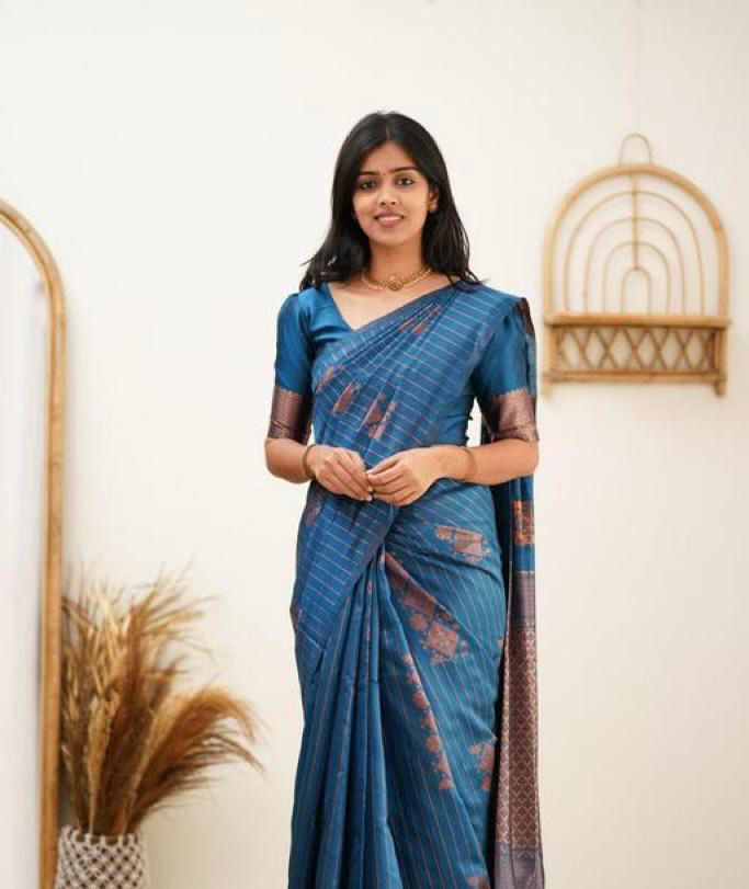 Designer Banarasi Silk Saree for Party & Festive rama Saree