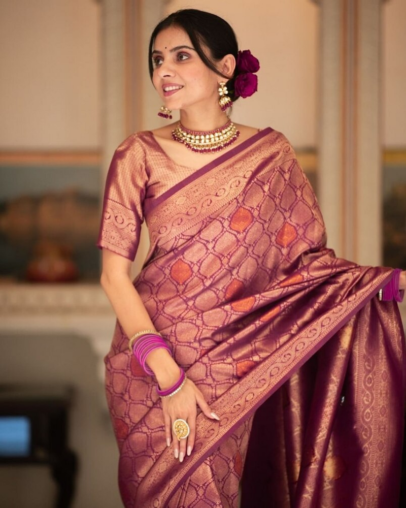 Sumptuous Black Soft Silk Saree With Imbrication Blouse Piece