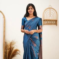 Designer Banarasi Silk Saree for Party & Festive rama Saree