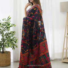 Banarasi Silk Saree Printed– Rich Fabric, Royal Look Black