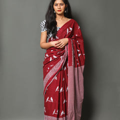 Designer Banarasi Silk Saree with Heavy Brocade Work