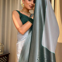 Enduring Grace: The Rich Heritage of Banarasi Silk Sarees COLOR GREY