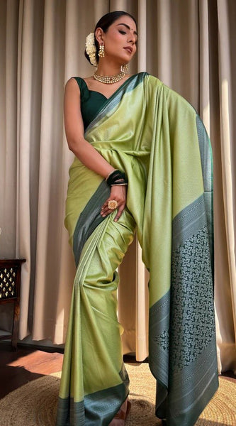 Enduring Grace: The Rich Heritage of Banarasi Silk Sarees COLOR PARROT
