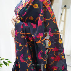 Banarasi Silk Saree Printed– Rich Fabric, Royal Look Black