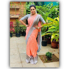 Premium Soft Lichi Silk Saree with Jacquard Weaving