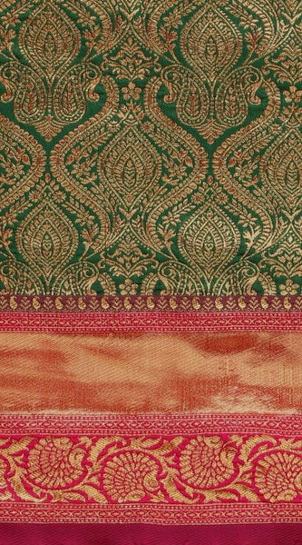 Traditional Lichi Silk Saree with Rich Zari