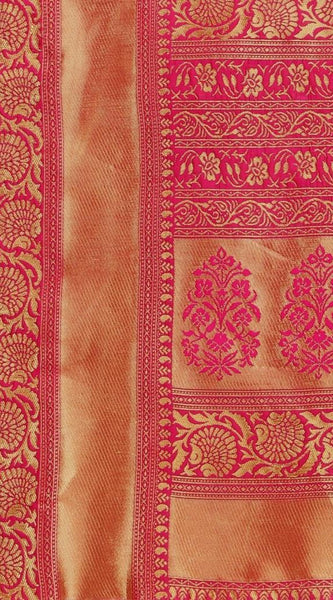 Traditional Lichi Silk Saree with Rich Zari