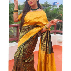 Luxury Lichi Silk Saree with Beautiful Zari Work