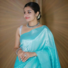 Festival Wear Lichi Silk Saree with Exclusive Zari Design