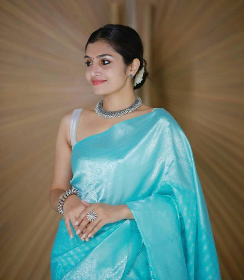 Festival Wear Lichi Silk Saree with Exclusive Zari Design