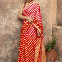 Wedding Special Lichi Silk Saree with Heavy Zari Work