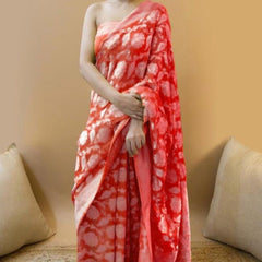 Latest Lichi Silk Saree with Golden Zari Weaving