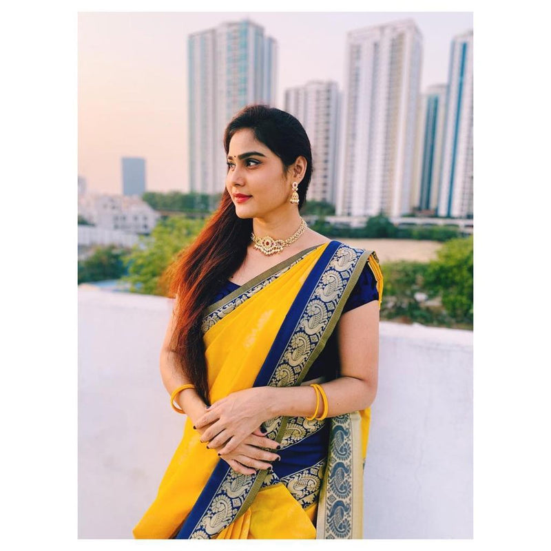 Best Quality Lichi Silk Saree with Royal Zari Work