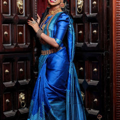 Latest Trend Lichi Silk Saree with Stylish Zari Design