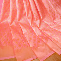 Stylish Lichi Silk Saree with Heavy Zari Border