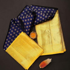 Designer Wear Lichi Silk Saree with Luxurious Zari Finish