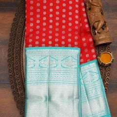 Designer Wear Lichi Silk Saree with Luxurious Zari Finish