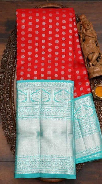 Designer Wear Lichi Silk Saree with Luxurious Zari Finish