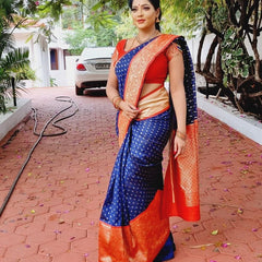 New Arrival Lichi Silk Saree with Designer Zari Border