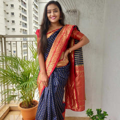 New Arrival Lichi Silk Saree with Designer Zari Border