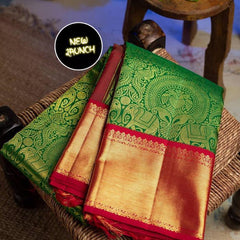 Pure Elegance Lichi Silk Saree with Zari Pattern