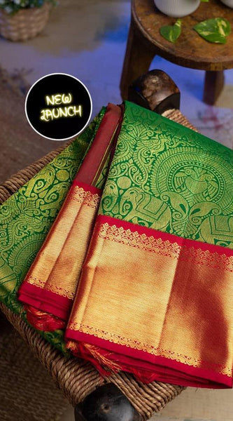 Pure Elegance Lichi Silk Saree with Zari Pattern