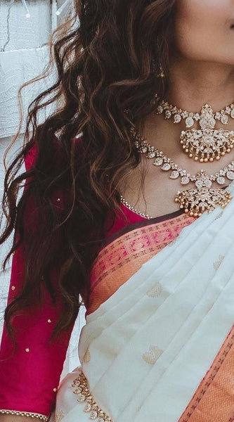 Glamorous Lichi Silk Saree with Stunning Zari Craftsmanship