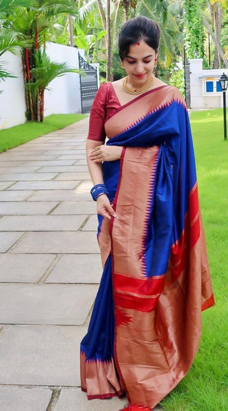 Festival Special Lichi Silk Saree with Royal Zari Border