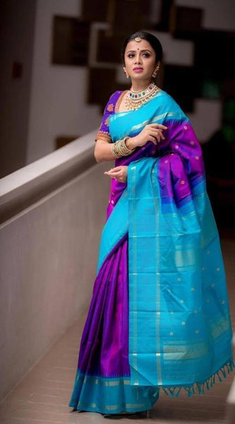 Festive Special Lichi Silk Saree with Heavy Zari Design